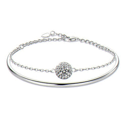 Kouchta Bracelet Duo porté, finition or jaune 18K et porte-clé cœur