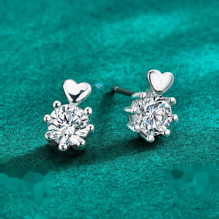 Kouchta Puces Six Griffes Cœur — paire sur velours