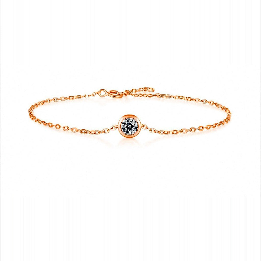 Bracelet Bulle Kouchta — détail du serti bulle, finition or rose