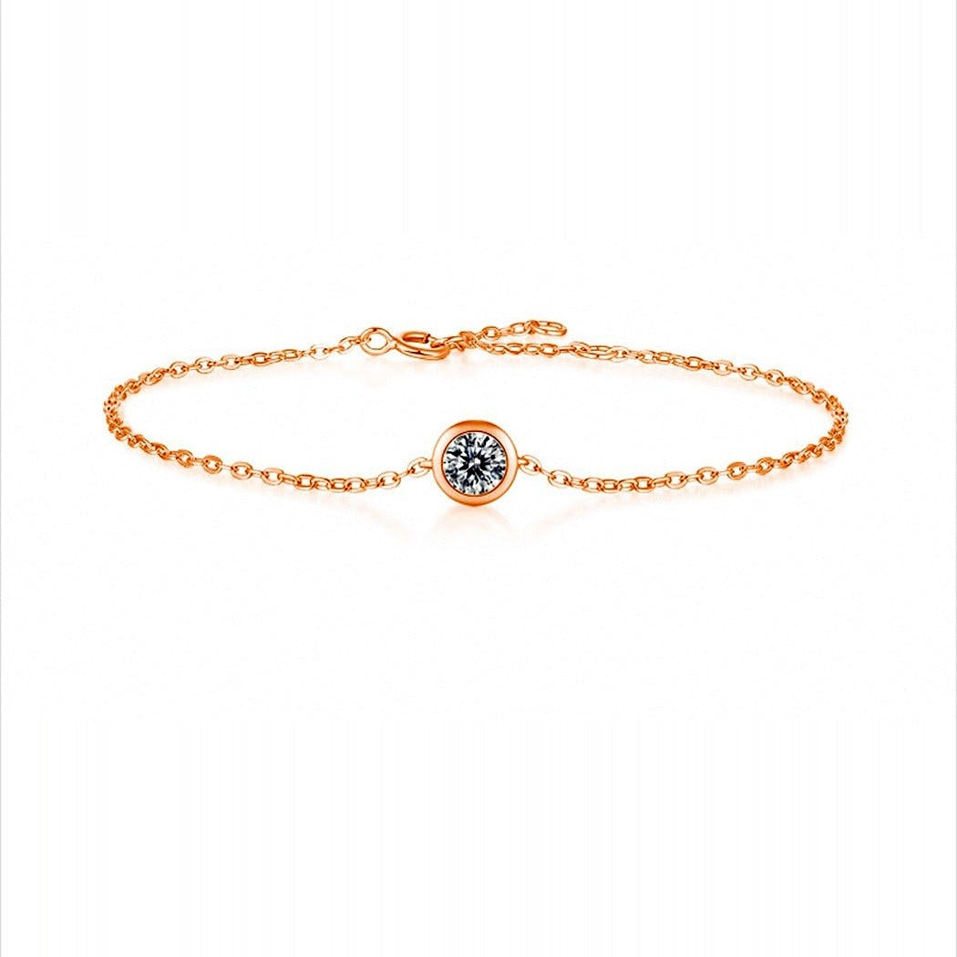 Bracelet Bulle Kouchta — détail du serti bulle, finition or rose