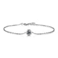 Kouchta Bubble Bracelet, 0.50 ct moissanite bezel-set, 18K white gold vermeil over 925 silver, studio view