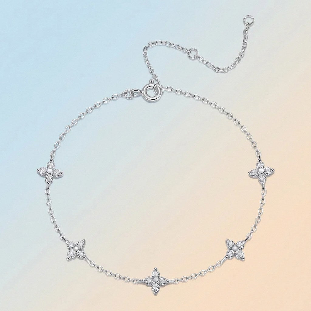 Bracelet Cinq Fleurs Kouchta — détail fermoir et rallonge